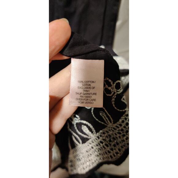 Calypso St. Barth Rowena Cotton Embellished Tunic Size XS Tropical Resort - Picture 9 of 9